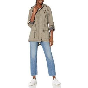 Levi's Women's Cotton Hooded Anorak Jacket Grey XS